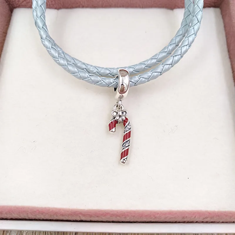 ciondoli per braccialetti adatti a gioielli per il corpo per donne che realizzano collane in argento sterling perline a catena Kit Braccialetto Sparkling Candy Cane adatto a Natale_voghion.com