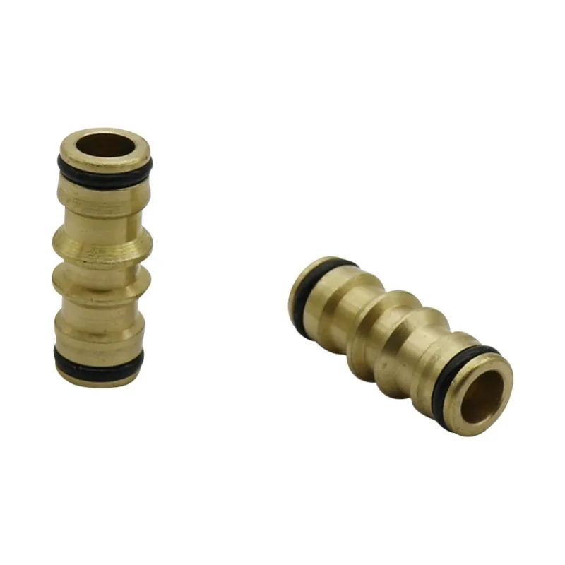 Watering Equipments Garden Brass Bidirectional Quick Connect Hose Maintenance Tool Adapter Irrigation 5/8 "Connector Agriculture Tools 1 Pc