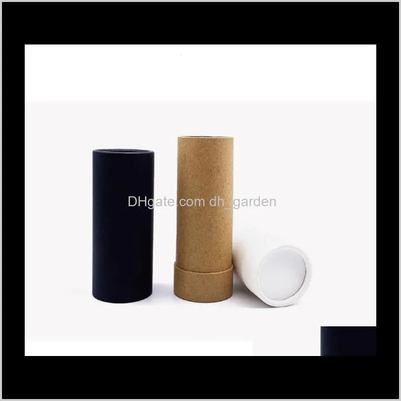 empty paper shell lipstick tubes box with cap lip balm chapstick holder diy makeup tools refillable container sn2235