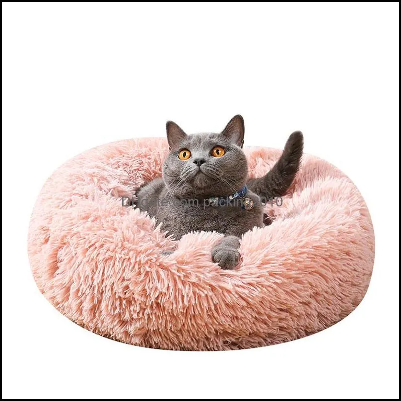 Cat Beds & Furniture Plush Soft Fluffy Comfortable Pet Kennel House