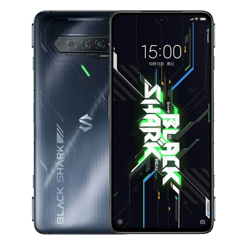 Téléphone portable d'origine Xiaomi Black Shark 4S Pro 5G Gaming 16 Go de RAM 512 Go de ROM Snapdragon 888+ Android 6.67 "E4 plein écran 64.0MP AI NFC Face ID Fingerprint Smart Phone