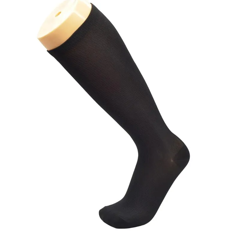 Sports Socks Men flyger resor Högstrumpor Anti Trötthet Graviditet Relief Smärta Komprimering Sock för att springa utomhus åderma fitness