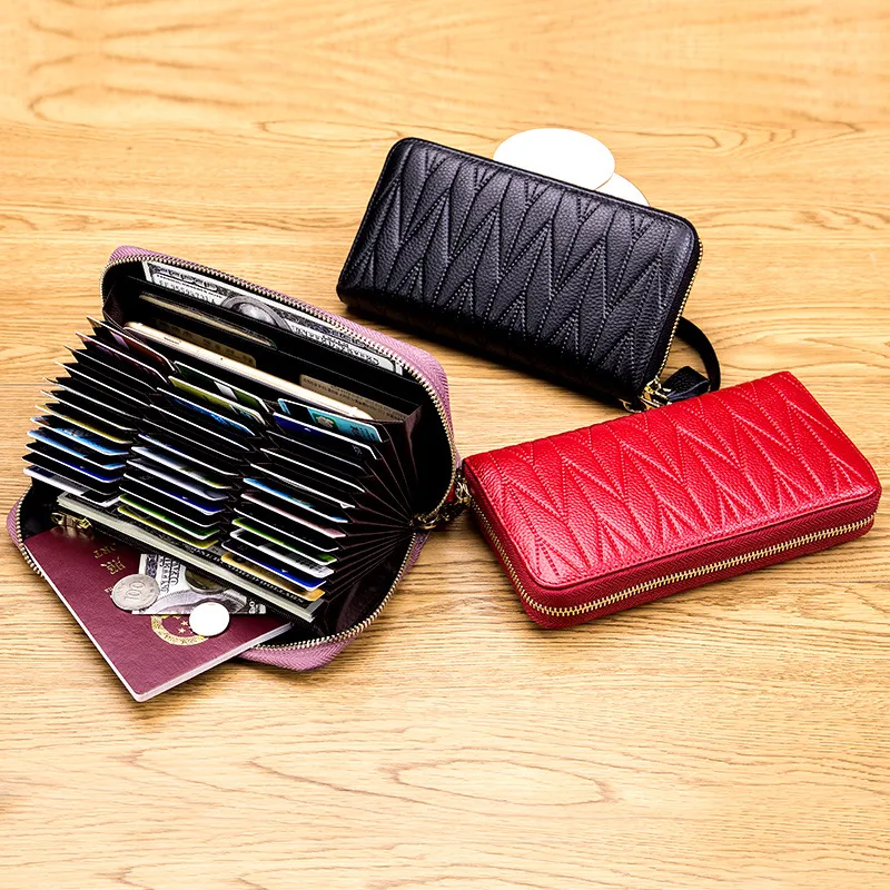 HBP Fashion Simple Wild Wild Ultra-Dino K Small Card Bag Multifuncional Color sólido Monedero Billetera