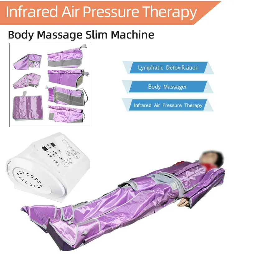 Portable lymphoedème pressothérapie minceur Machines Drainage lymphatique infrarouge lointain Machine de désintoxication dispositif de désintoxication du corps