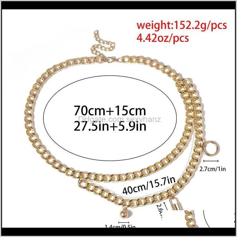 Luxury Women Chain Belt Long Pendant Tassel Multilayer Gold Silver Chain Waistbands Metal Waist Chains Bohemian Jewelry Dress 30