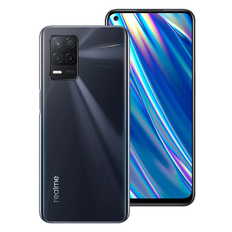 Oryginalny Realme Q3I 5g Telefon komórkowy 4 GB RAM 128GB ROM MTK Dimity 700 Octa Core Android 6.5 Cal Pełny ekran 48.0mp 5000mAh Identyfikator Fingerprint Face Smart Telefon komórkowy