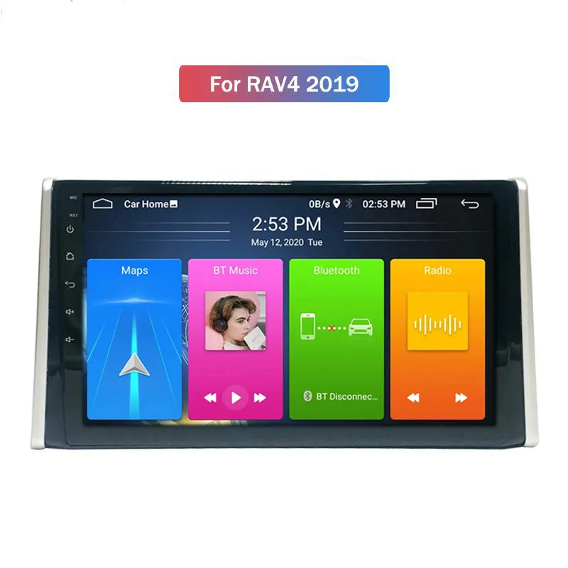 Double Din Stereo Car DVD Odtwarzacz Audio Multimedia System Autoradio GPS Radio Screen Radio dla Toyota Rav4