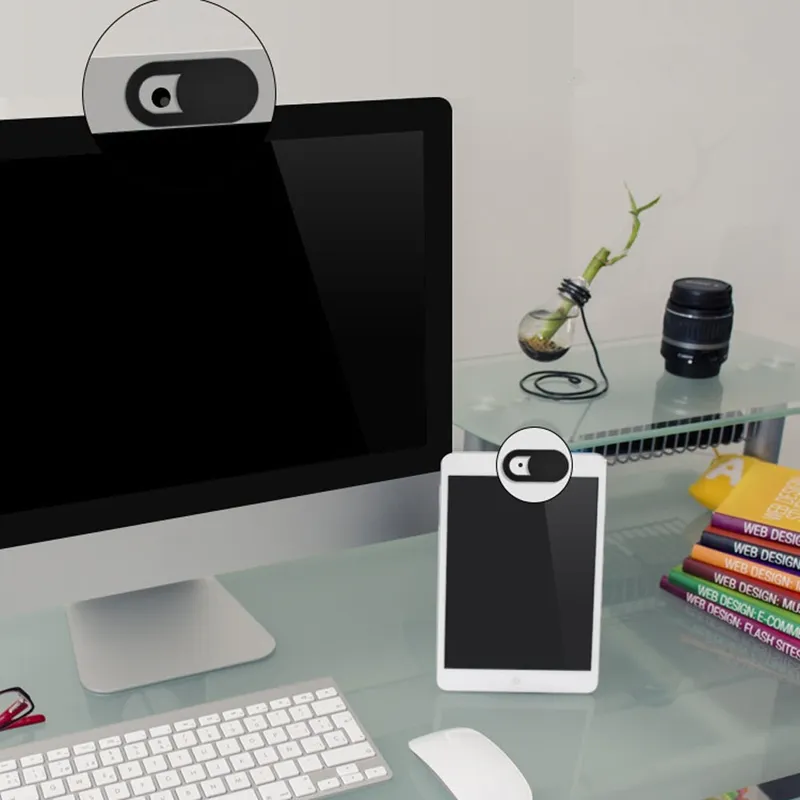 Plastic WebCam Cover With Shutter Magnet Slider For IPhone, Laptop Finder,  IPad, Tablet, PC, And Mobile Phone Privacy Stickers From Hkhugotone, $0.73