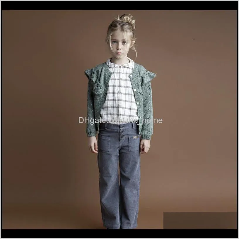 cbc brand 2021 new spring kids sweater girls knit hollow out embroidery princess baby child fashion outwear clothes ujne