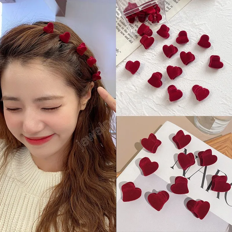 10 Pcs/set Fashion Sweet Mini Love Hair Claw Clamps Rabbit Hairpins Hair Styling Tools For Women Girls Hair Accessories Headwear