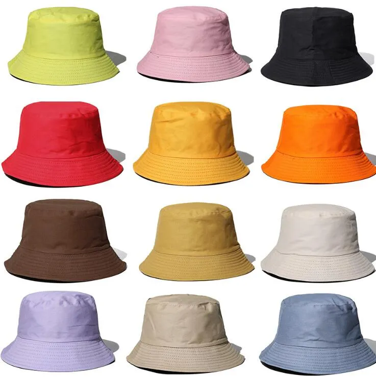漁師の帽子の綿の純粋な色の洗面台の帽子のシェーディング屋外の折りたたみ式女性春秋の夏の日焼け止めキャップアルミニウム線の形ビッグブリムキャップwmq778