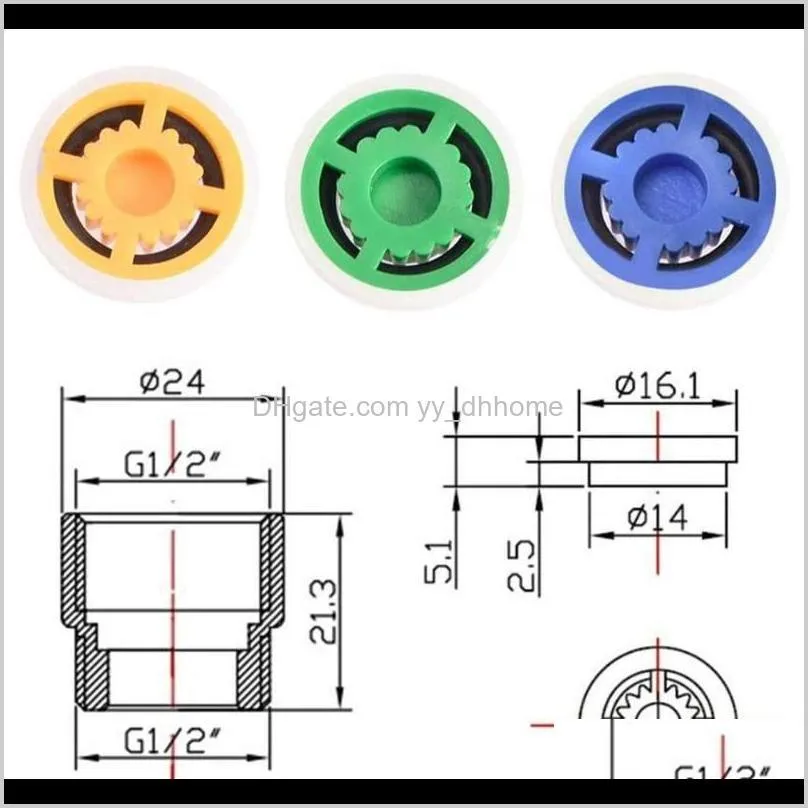 new house shower flow reducer limiter set-up to 70% water saving 4l/min for shower taps bathroom accessories 1/2 inch