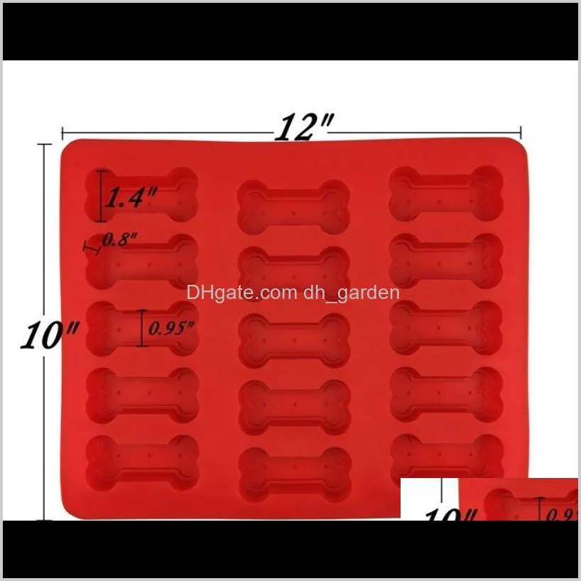 food grade ice cube trays cooler puppy paw bone rocket cake pan silicone treats biscuit baking mold cookie cutter red sn2214