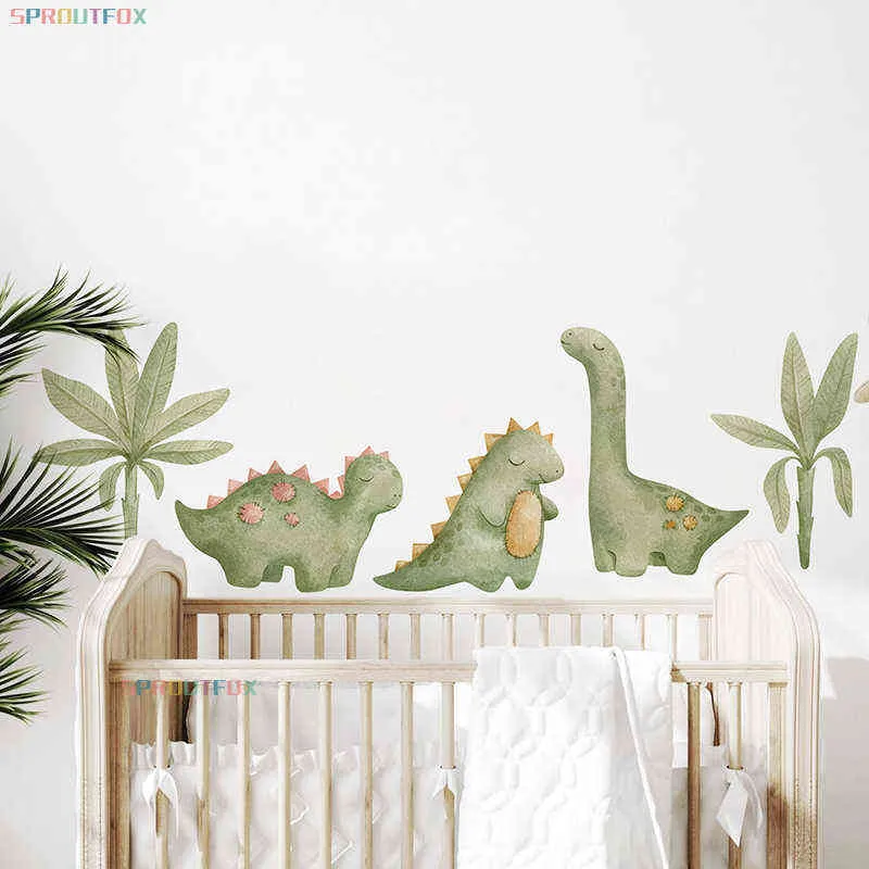 赤ちゃん男の子の寝室のリビングルームの漫画恐竜の壁のステッカー家の装飾の家の装飾