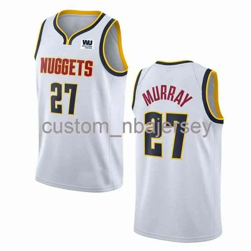 Mens Kvinnor Ungdom Jamal Murray # 27 Patch Swingman Jersey Stitched Custom Name Any Number Basketball Jerseys