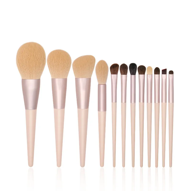 Escovas de maquiagem 12pcs / set Professional Powder Foundation Sobrancelha Eyeshadow Brush Set Kit Ferramentas Top Quality