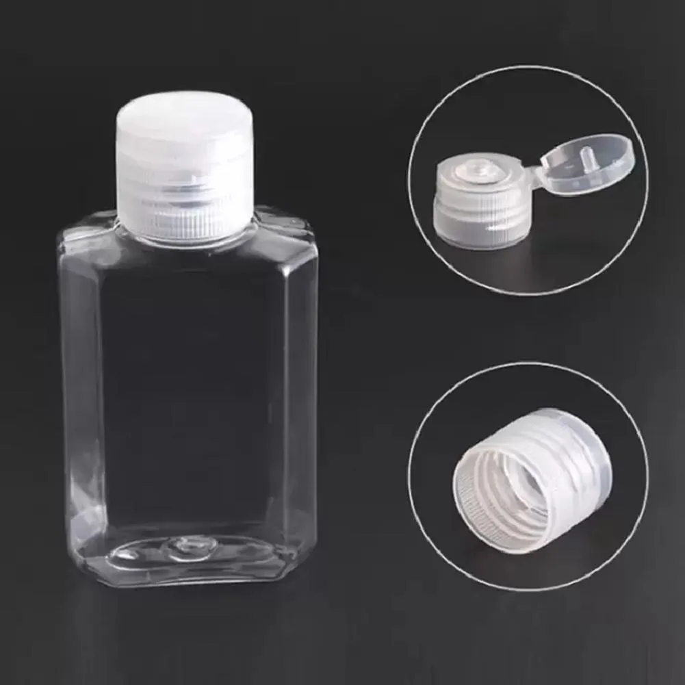 30ml 60ml Split Packaging Bottles Flip Transparent Hand Sanitizer Disinfectant Hydrogel Shampoo Liquid Container Empty Parfum Spray Mini Perfume Bottles