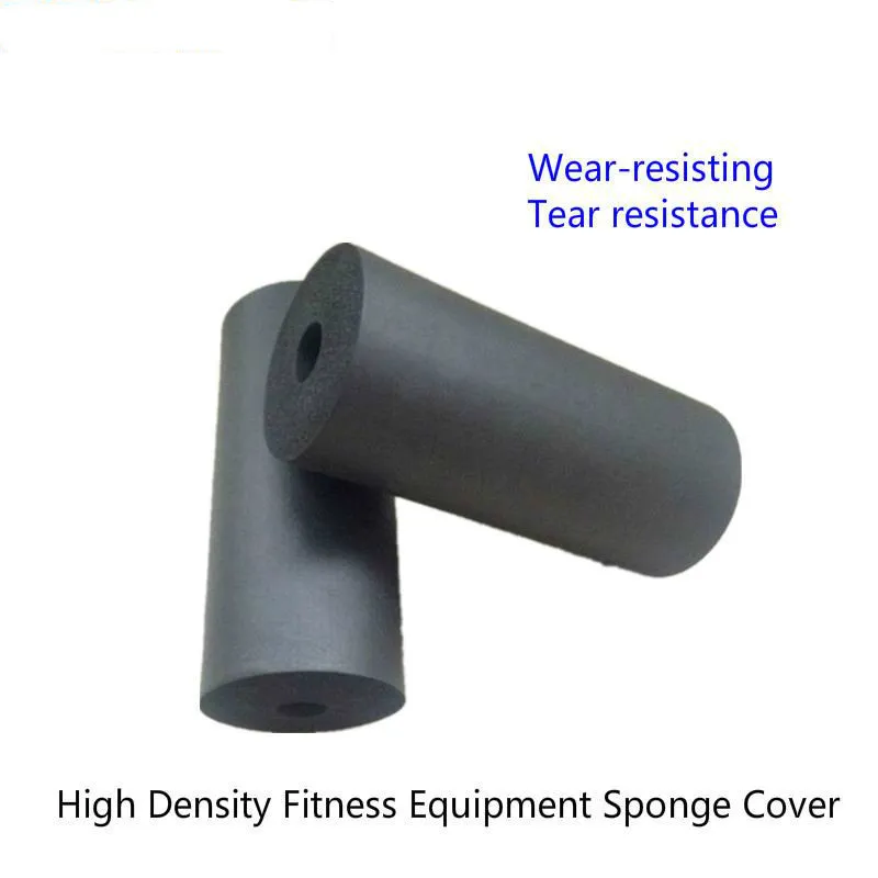 2Pcs Smooth Sponge Cover Rubber Foam Roller Pad Gym Equipment Accessories Exercise Handstand Sit-Up Heavyweight Bench Training Hook Foot Bufoam Sleeve Replacement