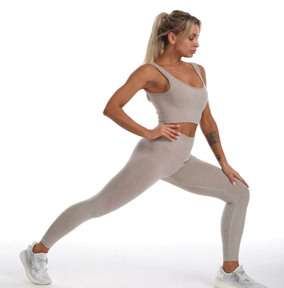 Womens Fleece Tracksuit With High Waist Seamless Gym Leggings Sexy Push Up  Yoga Outfit For Gym And Fitness Workouts From Bianvincentyg, $27.77