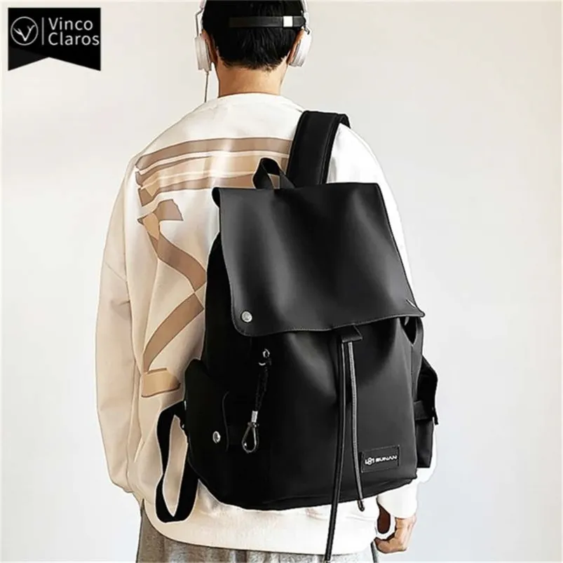 Simple Urban Man Backpack Trend Designer Backpacks for Men Waterproof Men's Laptop Bag Fashion Youth Large Capacity Travel Bags 210929