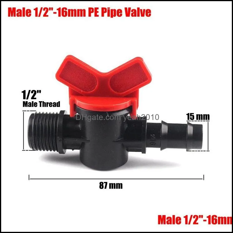 Watering Equipments 3pcs Mini Ball Valve 1/2