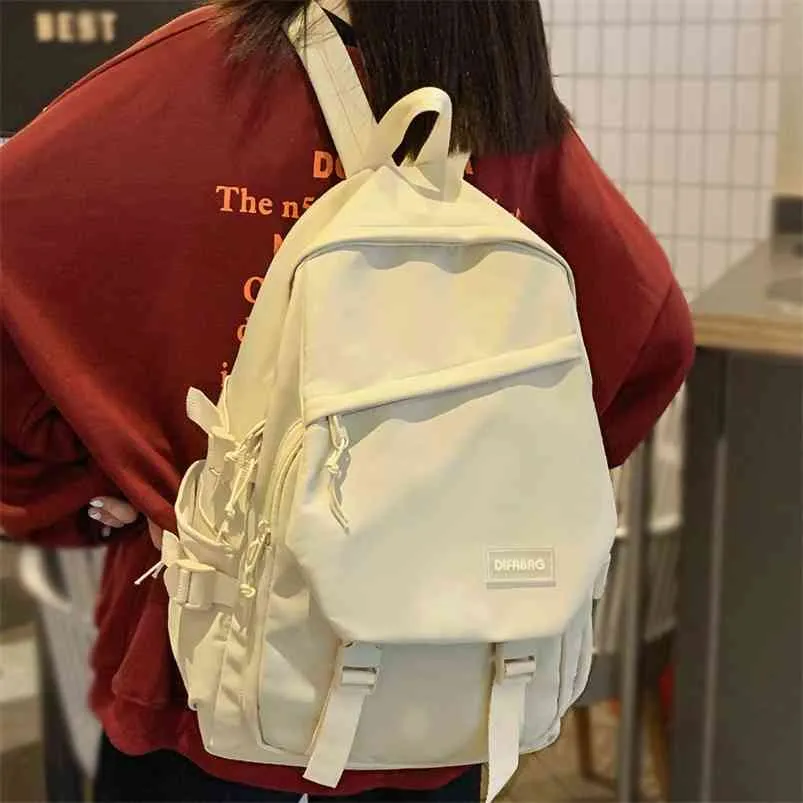 Милые женщины модный рюкзак прохладный нейлон женская школьная сумка колледжа книга леди ноутбук рюкзак рюкзак каваи мода девушка студент сумка 210922