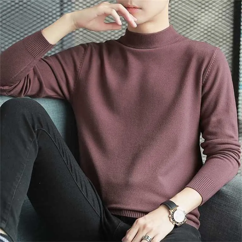 Personalized men sweater regular long sleeve round neck customize advertising A518 deep green grey red 211018
