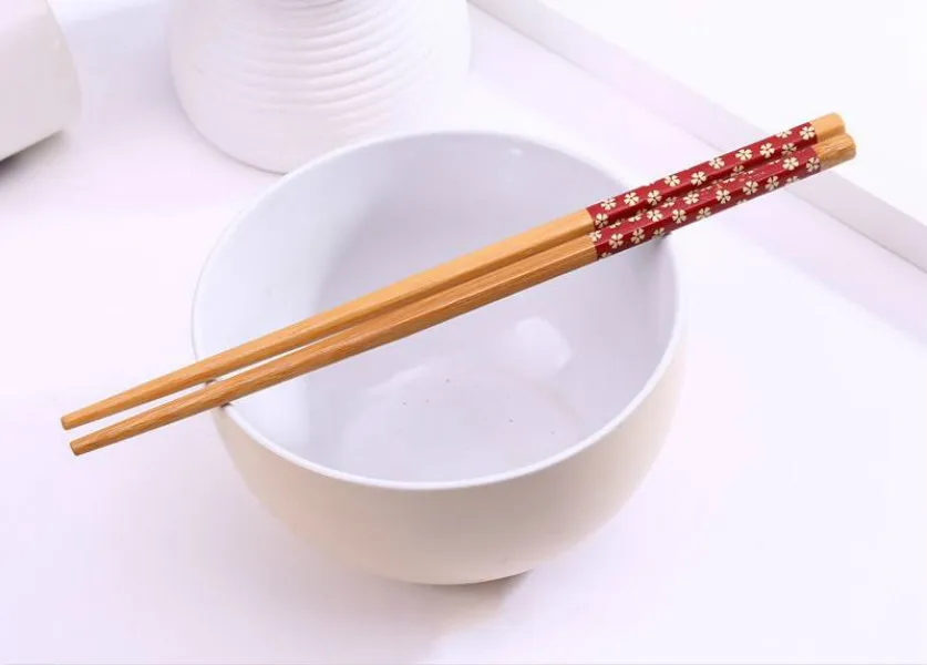 Бамбуковые палочки для еды Практическая натуральная древесная палочка для еды Personalized Wedding Favors Viverage подарок KKB7262