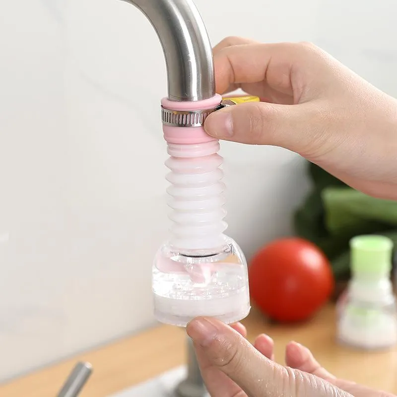 Kitchen Faucets 360 Degree Adjustable Faucet Extender Shower Water Tap Gadget Extension Filter