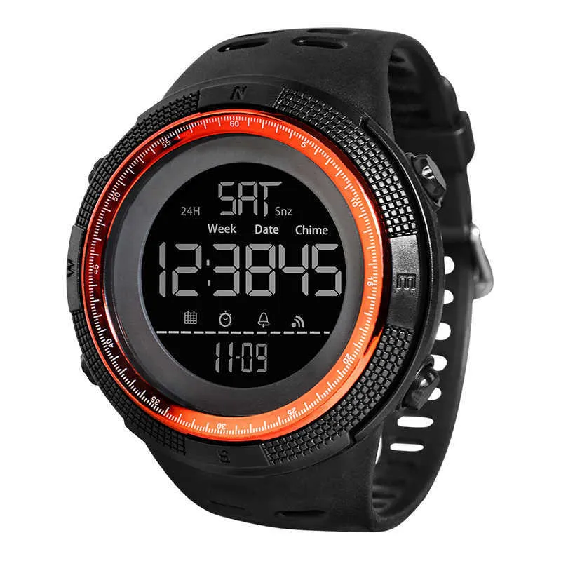 Shiyunme Luksusowe Wodoodporne Luminous Sport Watch Mężczyźni Elektroniczne LED Cyfrowe zegarki na rękę dla mężczyzn Mężczyzna Clock Orologio da Uomo G1022