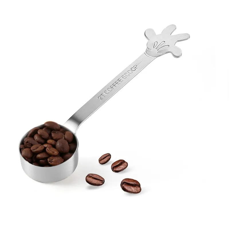 Creativo 30ML Cucchiaino da caffè Misurino in acciaio inossidabile Cucchiaio da caffè Cucchiaio da latte in polvere Cucchiaio da tè Accessorio per caffè LX3697