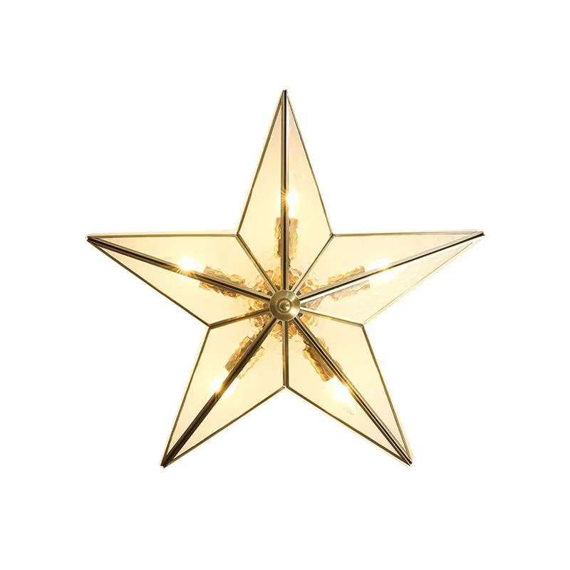 Ceiling Lights Five-pointed Star Nordic Simple Modern Descendant Lamp Luxury Children's Room