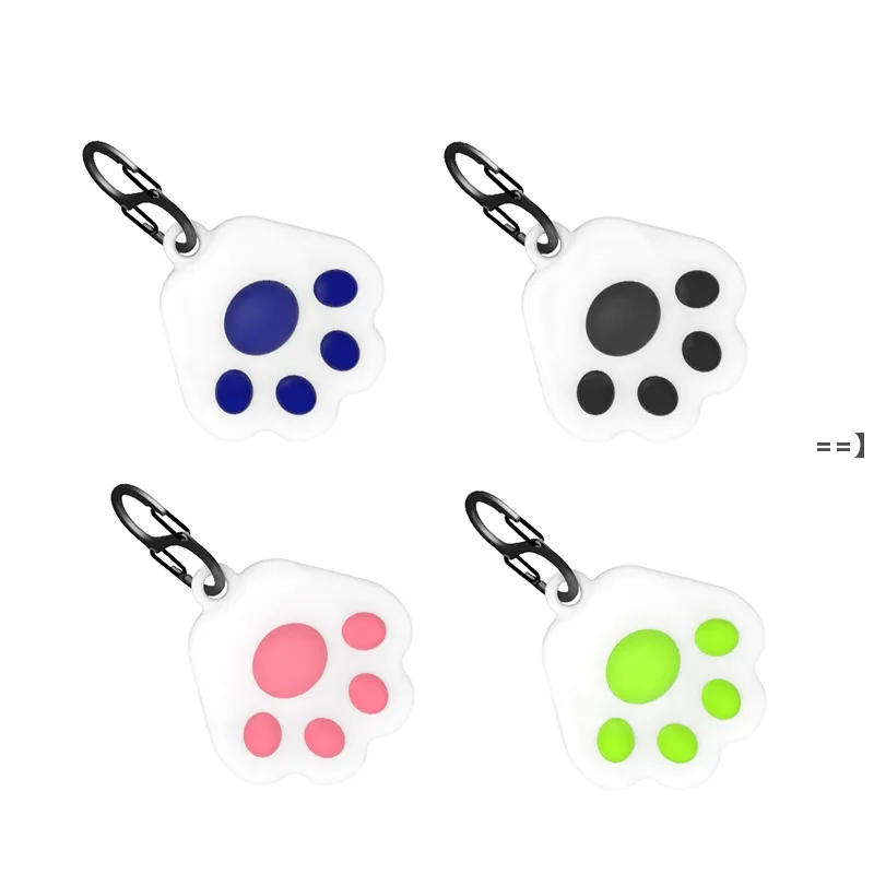 NEWCartoon Silicone Cat Paw Protective Cover For Airtag Locator Anti-fall Waterproof Protection Shell LLE9011