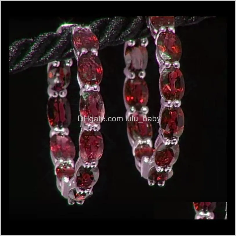 uue jewelry lab created ruby rhodium over silver earrings jewelry accessories are exquisite and exquisite artificial ruby