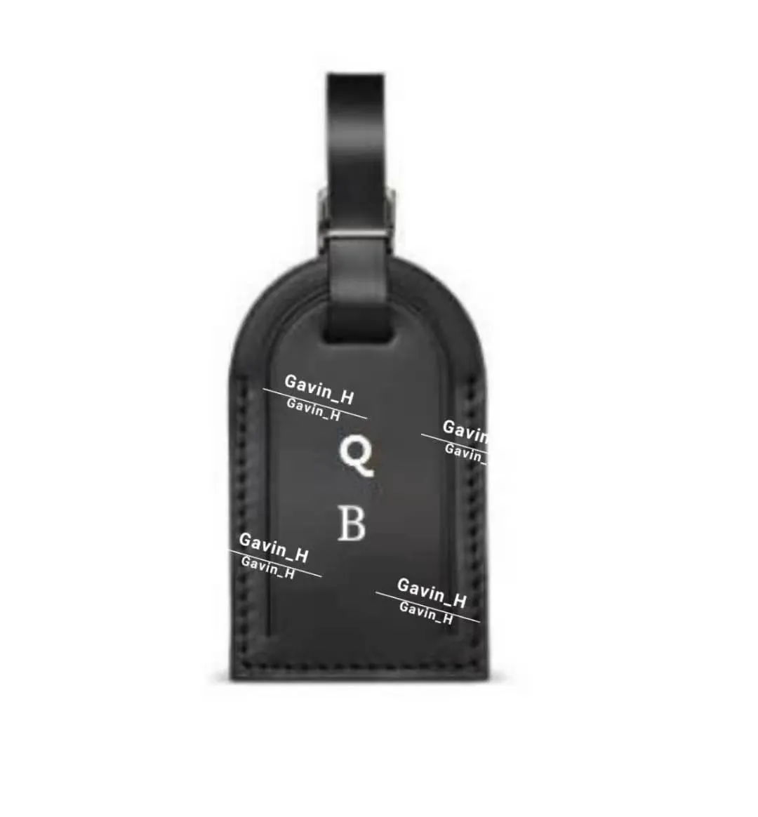 2021 High Quality Luggage Tags Travel hotstamp Accessories Suitcase Personalized Custom Initial Business Bag label Tanned Leather Tag