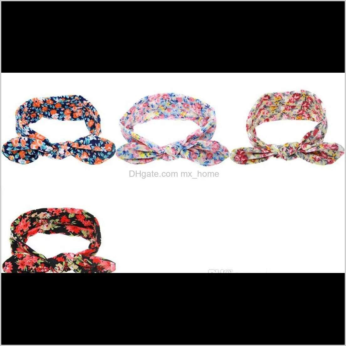 bohemian headband cotton girl baby bowknot flower turban twist head wrap twisted knot soft hair band kids headbands bandanas