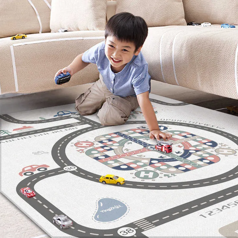 Baby Play Mat XPE Environmentally Friendly Crawling Folding Carpet for Children's Safety Rug 210724