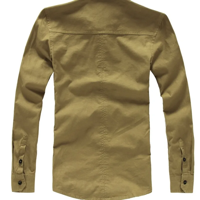 Mens Cotton Military Shirt, Army Green Dress Shirt | DHgate Mens Cotton Military Shirt, Army Green Dress Shirt | DHgate