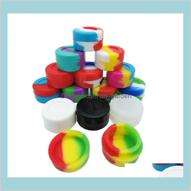 5ML Round Silicone Container Jars Dabs