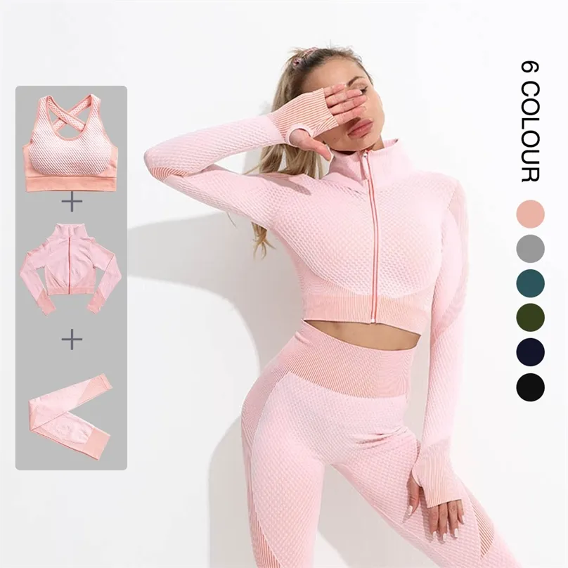 Seamless Hyperflex High Waist Leggings Passar Tracksuit Cloth Gym Yoga Set Sport Athletic Fitness Top Bra byxor för kvinnor 210802