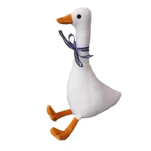 Peluche De Cisne Gigante Con Cuello Largo, Almohada De Felpa De Ganso Blanco Suave Para Abrazar, Bonita Almohada De Peluche Para Abrazar, Muñecos De Peluche De Pato, Regalos (1, 55 Pulgadas
