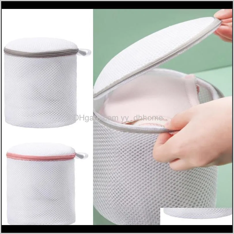 basket washing bag net sock underwear zip accessory cylindrical laundry