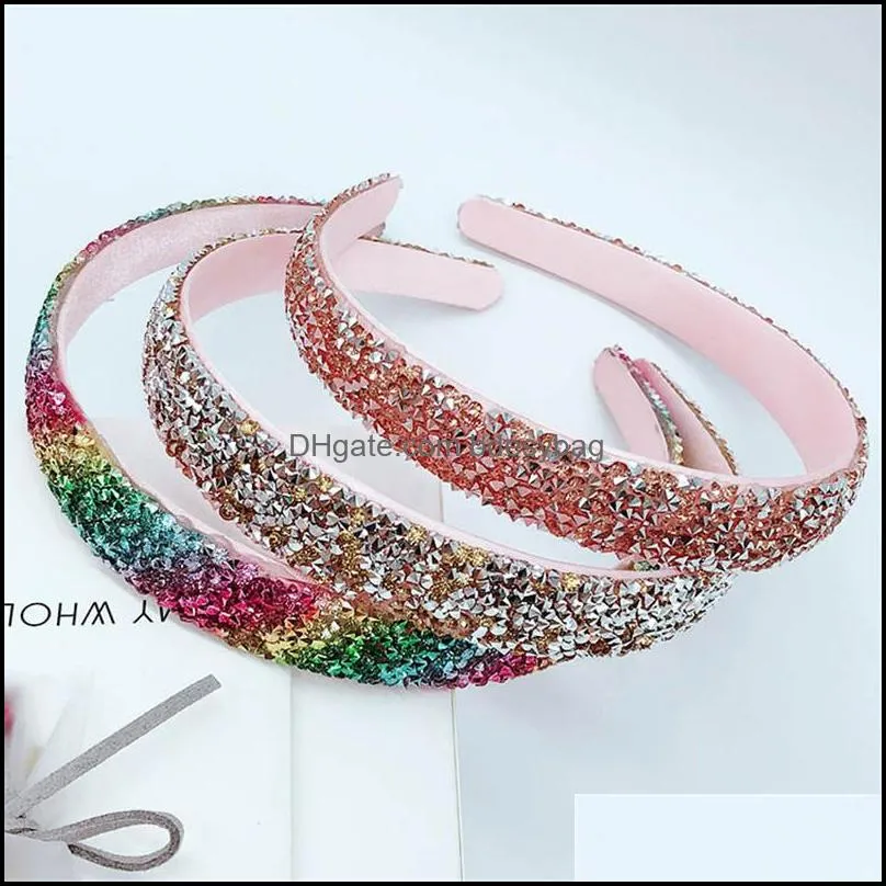 Other 2021 Fashion Tiaras For Women Full Rhinestone Headbands Girls Hairbands Hair Jewelry Accessories