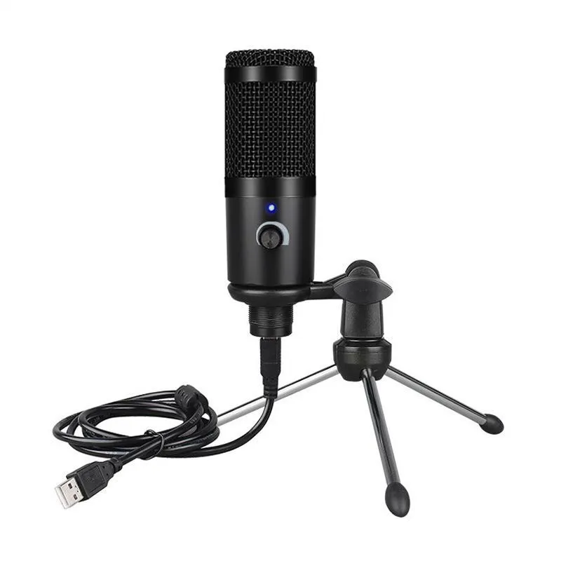 Microphone De Studio Professionnel À Condensateur Filaire Usb