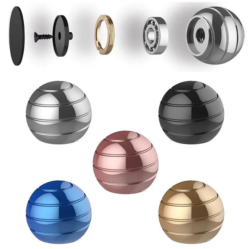Vortecon Ball Desk Toy Aluminum Alloy 45MM Spinner EDC Stress