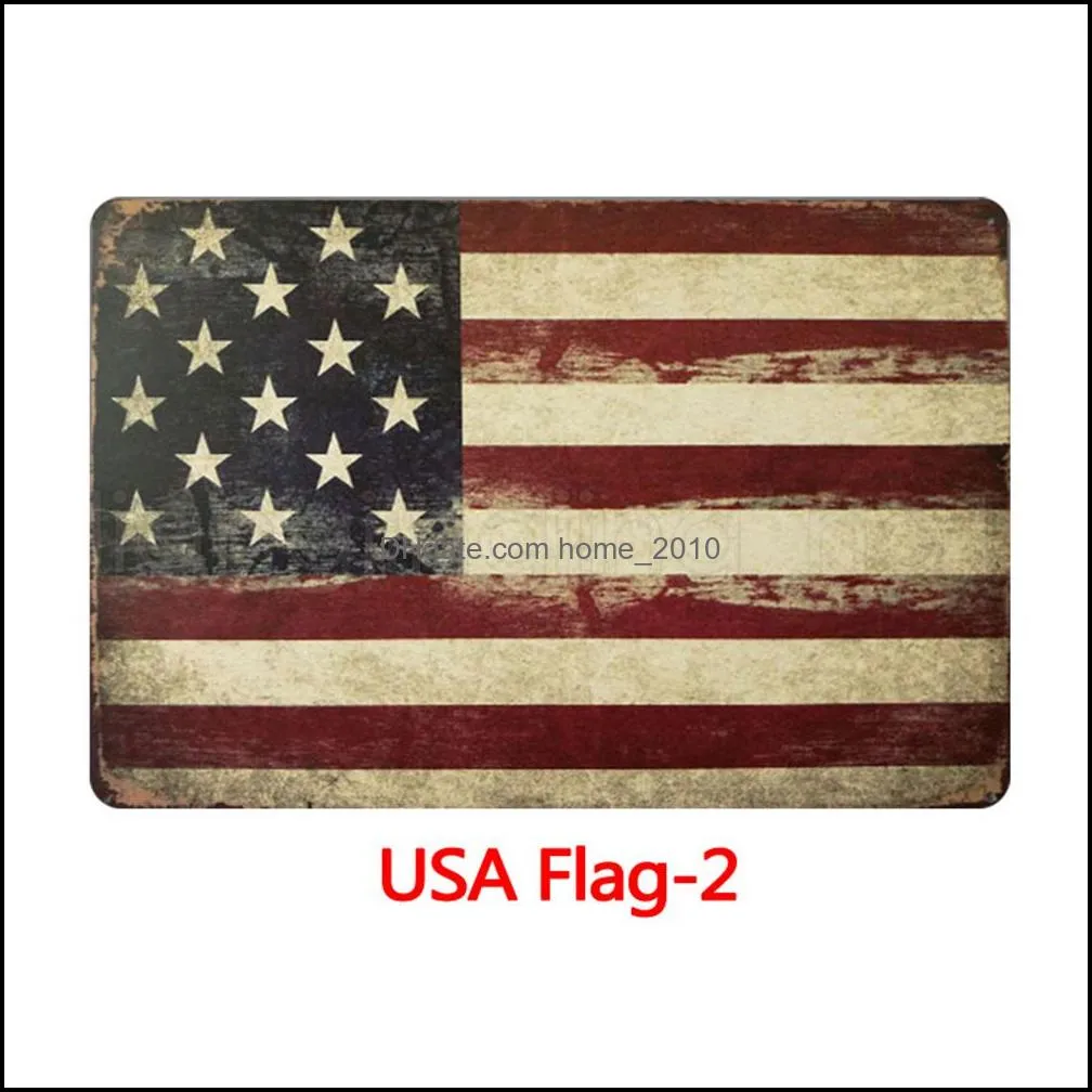 USA flag Tin Signs metal Vintage Posters Old Wall Metal Plaque Club Wall Home art metal Painting Wall Decor Art Picture party decor