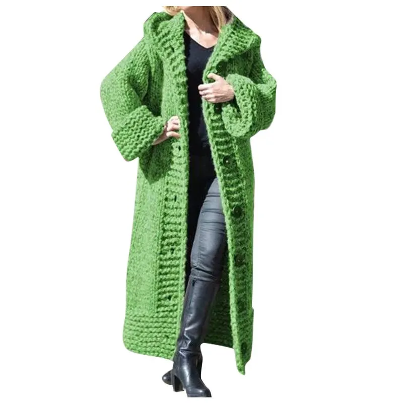 Women Casual Solid Knit Button Plus Size Long Sleeve Sweater Cardigan Coat Coats And Jackets Winter Woman Jacket Womens From 42 28 DHgate