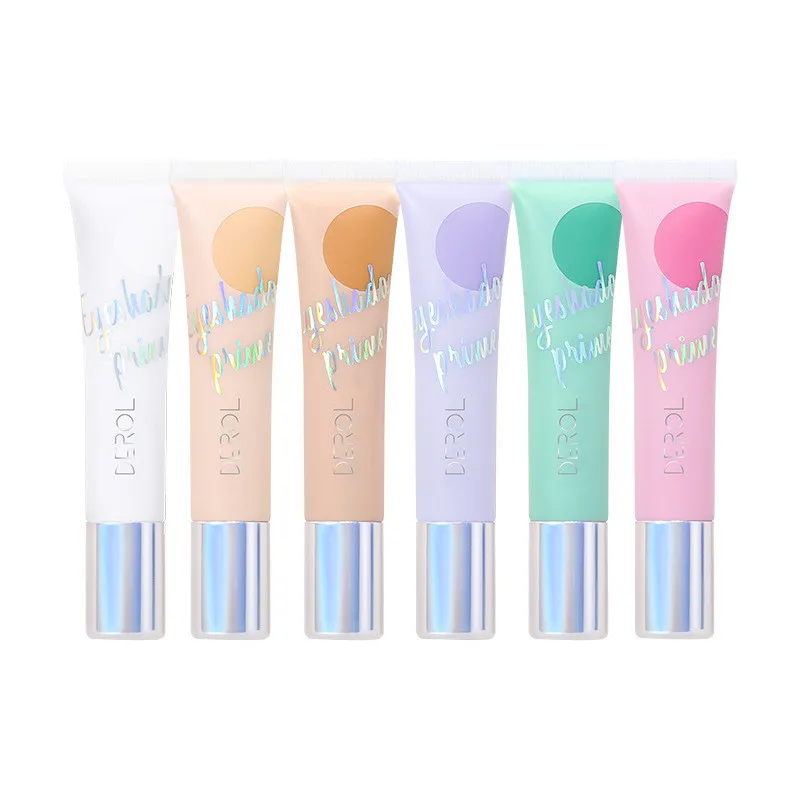 DEROL Matte 6 Color Liquid Eyeshadow Primer Long Lasting Soft Smooth Enhance Colour Coverage Flaw Face Concealer Cream