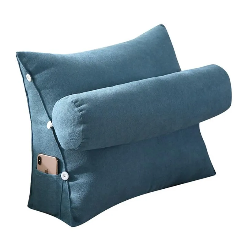 Coussin de siège en tissu de chaise épaisse bleu nordique grand oreiller moderne coussins de canapé bureau extérieur Kussenvulling décor à la maison QEA6ZD coussin/décoration