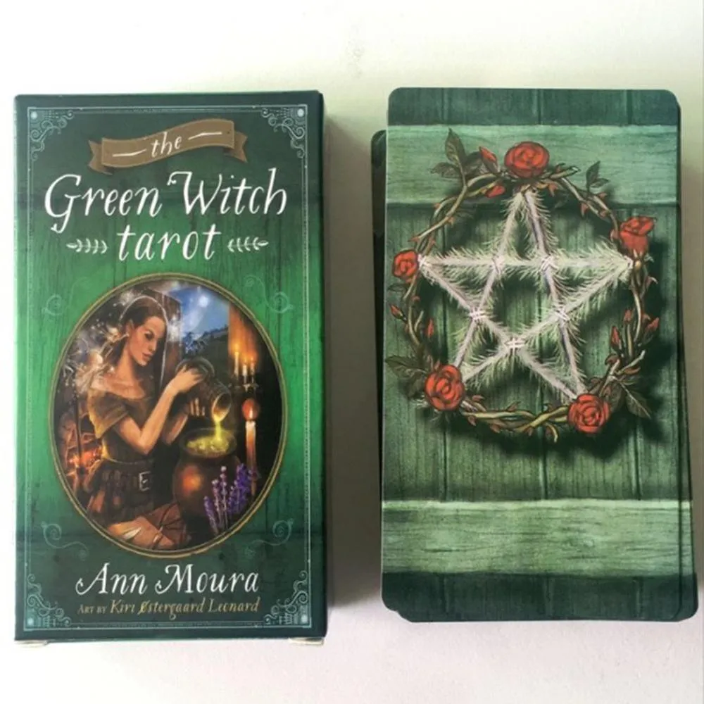 The Green Witch Oracles Card Board Deck Games Palying For Party Game 78 Pcs Tarot Cards